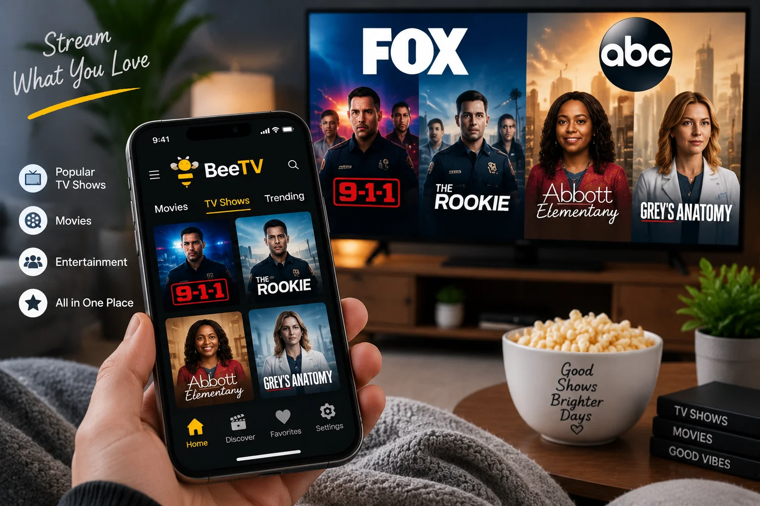 BeeTV FOX and ABC TV Shows